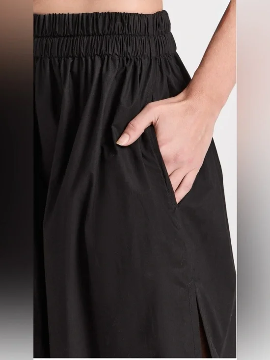 IRO Black Elastic-Waist Maxi Skirt Size:36 (US 2-4) - Picture 2 of 13